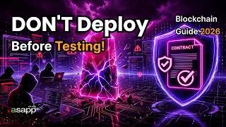 Thumbnail: Blockchain Testing Guide 2026 | How to Test Smart Contracts Before Mainnet