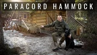 Thumbnail: DIY Paracord Hammock - Bushcraft Forest Hut - ASMR