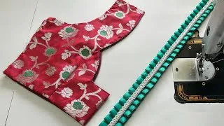 Thumbnail: Simple And Easy Blouse Back Design | Blouse Design | Cutting And Stitching Back Neck Blouse Design