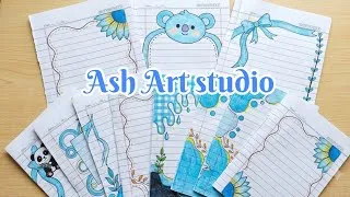 Thumbnail: 10 beautiful border designs for projects handmade| simple border designs| notebook border designs