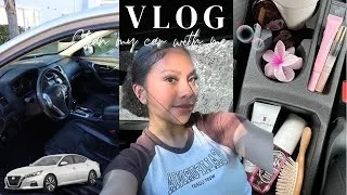 Thumbnail: CAR CLEAN-OUT & SMELL GOOD ESSENTIALS | car wash, vacumming, organizing!