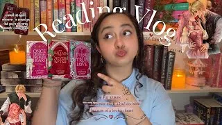 Thumbnail: Reading my MOST anticipated romantasy trilogy 🍎🦊💔 *spoiler free* | Reading Vlog