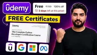 Thumbnail: Paid Udemy Courses for FREE with Certificates in 2026 | Free Certification Courses