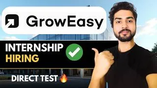 Thumbnail: GrowEasy Hiring Interns🔥No Resume Shortlisting