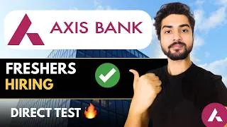 Thumbnail: Axis Bank Hiring🔥No Resume Shortlisting