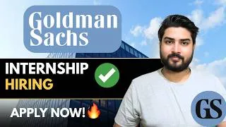 Thumbnail: Goldman Sachs Hiring Interns and Freshers🔥Apply Now