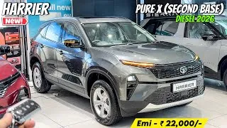Thumbnail: Tata Harrier Pure X Diesel 2026 ❤️ | Harrier Second Base Model 2026 ✅ | Harrier 2026 Detailed Review