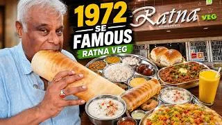 Thumbnail: Crispy Dosa, Dahi Vada & Pav Bhaji at 54 Year Old Ratna Veg Mumbai 🤤
