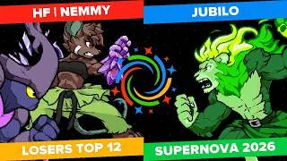 Thumbnail: Supernova 2026 - HF | Nemmy (Kragg, Olympia) vs Jubilo (Zetterburn) - Losers Top 12
