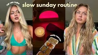 Thumbnail: my productive sunday routine | healthy habits, meal prep & a cozy reset