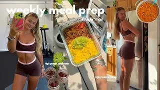 Thumbnail: healthy meal prep in under 1 hour | easy high protein recipes for a busy week