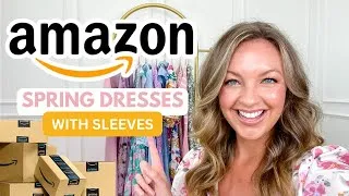 Thumbnail: Amazon Spring Dresses with Sleeves: Last minute dresses for Easter, Mother's Day & Spring Occasions
