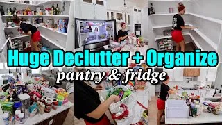 Thumbnail: DECLUTTER + ORGANIZE MY PANTRY & FRIDGE | MASSIVE CLEANING MOTIVATION + GROCERY HAUL