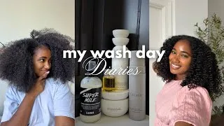 Thumbnail: My Wash Day Diaries | Protective Style Takedown, Full Washing & Styling Process, Type 3B-4 Curls