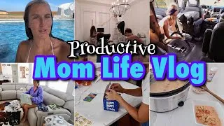 Thumbnail: Super Productive DITL 🥳 Prepping For Our First POOL PARTY  || Cleaning Car, Shopping, Decorating +