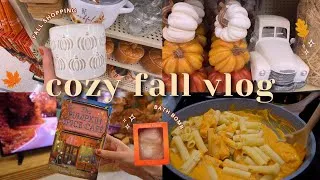 Thumbnail: pretending it's fall🍁🧸| shopping, pumpkin bread, coloring & pasta | silent vlog