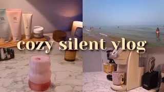 Thumbnail: slow day away from home | 5am routine, homemade pizza, lighthouse hike | silent vlog