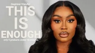 Thumbnail: clean girl makeup for brown skin that actually works | 5 products under 10 minutes