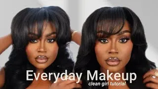 Thumbnail: my detailed everyday makeup routine for brown girls | step by step & beginner friendly