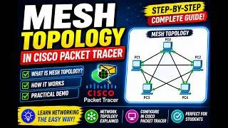 Thumbnail: Mesh Topology in Cisco Packet Tracer |Step-by-Step Practical Tutorial for Beginners | NEB | Grade 12