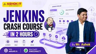 Thumbnail: Jenkins Crash Course in 2 Hours 🚀 | Complete Jenkins Tutorial for Beginners | DevOps | Ashok IT