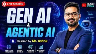 Thumbnail: Generative AI & Agentic AI Explained with Real-World Examples | Mr. Ashok
