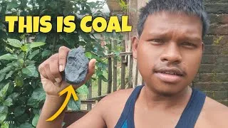 Thumbnail: I Found REAL COAL! 🪨🔥 | Exploring Coal Up Close | Coal Vlog India