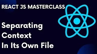 Thumbnail: ReactJS Tutorial 76: Separating Context Into Its Own File In React