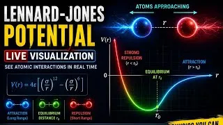 Thumbnail: Python based Lennard jones potential live visualization Attraction vs Repulsion potentials