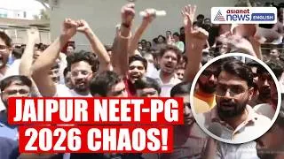 Thumbnail: Rajasthan News | NEET-PG 2026 Exam Chaos | Technical Glitches Trigger PROTEST at Jaipur Centre