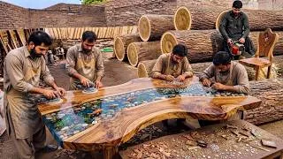 Thumbnail: Amazing Process of Making a Stunning Wooden Epoxy Resin Table | Satisfying Woodworking