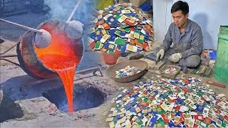 Thumbnail: Gold Extraction process from wasted Sim Cards | Amazing Factory Mass Production Video