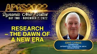 Thumbnail: APGS2022 ● Research – The DawnOf A New Era | Eric Lynge