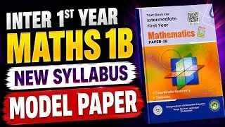 Thumbnail: 🔥 Telangana Inter 1st Year Maths 1B New Syllabus | Official Model Paper Explained