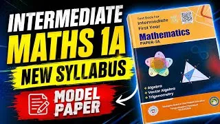 Thumbnail: 🔥 TG Inter 1st Year Maths 1A 2026 New Syllabus + Model Paper | Score High in Exams