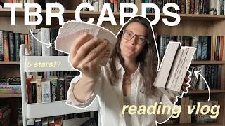 Thumbnail: tbr cards choose what I read for a week📚🎴 *reading vlog*