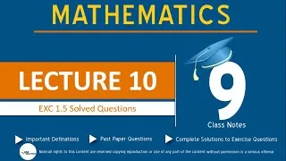 Thumbnail: Class 9 Math’s Lecture 10 Chapter 1: Matrices and Determinants Exercise 1.5 |Complete Solution|