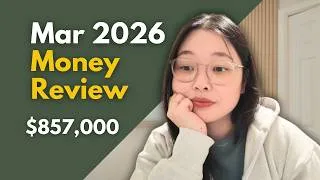 Thumbnail: March Financial Check-In 💵 new job, tax refund, bonus income, expenses & net worth update