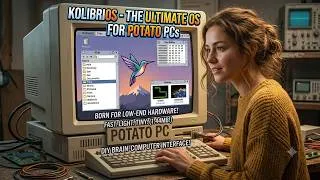 Thumbnail: 💾 This OS Fits on a Floppy Disk! Running KolibriOS on a Potato PC