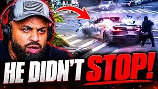 Thumbnail: Corvette and Mercedes Blow Thru Intersection Massive Crash