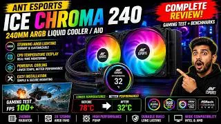 Thumbnail: Ant Esports ICE Chroma 240 ARGB AIO Review & Gaming Test | CPU Temperature Display | Worth Buying?