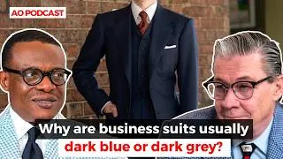 Thumbnail: Why are business suits usually dark blue or dark grey? | AskOkey Podcast Ep. 84