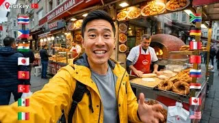 Thumbnail: Food Vloggers Tries the Best Street Food in 16 Countries 🌍🍜 | Ultimate World Street Food Tour!