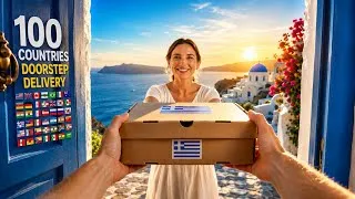 Thumbnail: 100 Countries Doorstep Food Deliveries 🍔🌍 | AI Delivers the World's Best Meals to Every Home