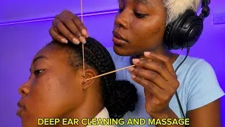 Thumbnail: 🌙 ASMR Ear Eating, Ear Cleaning, Spit Painting, Ear & Head Massage for Sleep & Relaxation 🌙