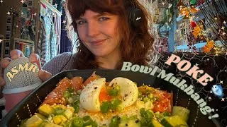 Thumbnail: Poke Bowl Mukbang ASMR 🍱 whisper rambles + mouth noises