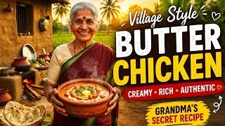 Thumbnail: Grandma's Village Style Butter Chicken 🧈🍗 | Traditional Indian Butter Chicken Recipe | AI Cooking