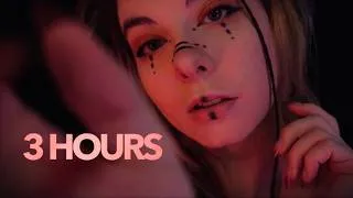 Thumbnail: ASMR | 3 HOURS close up Slow Face Touching & No Talking - layered ambiance, white noise