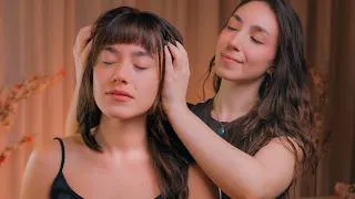 Thumbnail: ASMR Real Person Head & Face Massage 💆🏻‍♀️ Neck Care, Hair Play for Deep Sleep