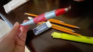 Thumbnail: ASMR - Doing Your Makeup… with School Supplies?! ✏️💄 (No Talking)
